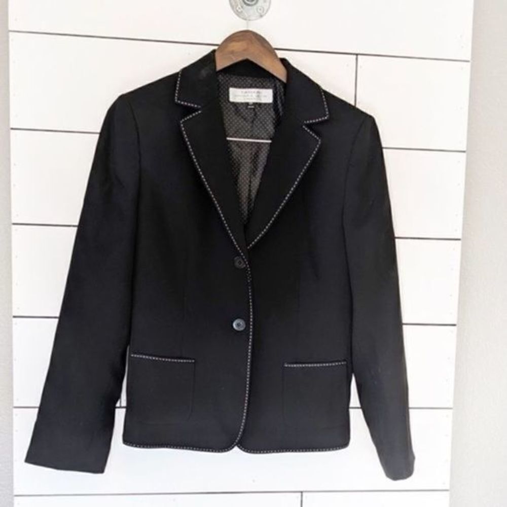 TAHARI Arthur S. Levine Black Blazer Suit Coat 10P